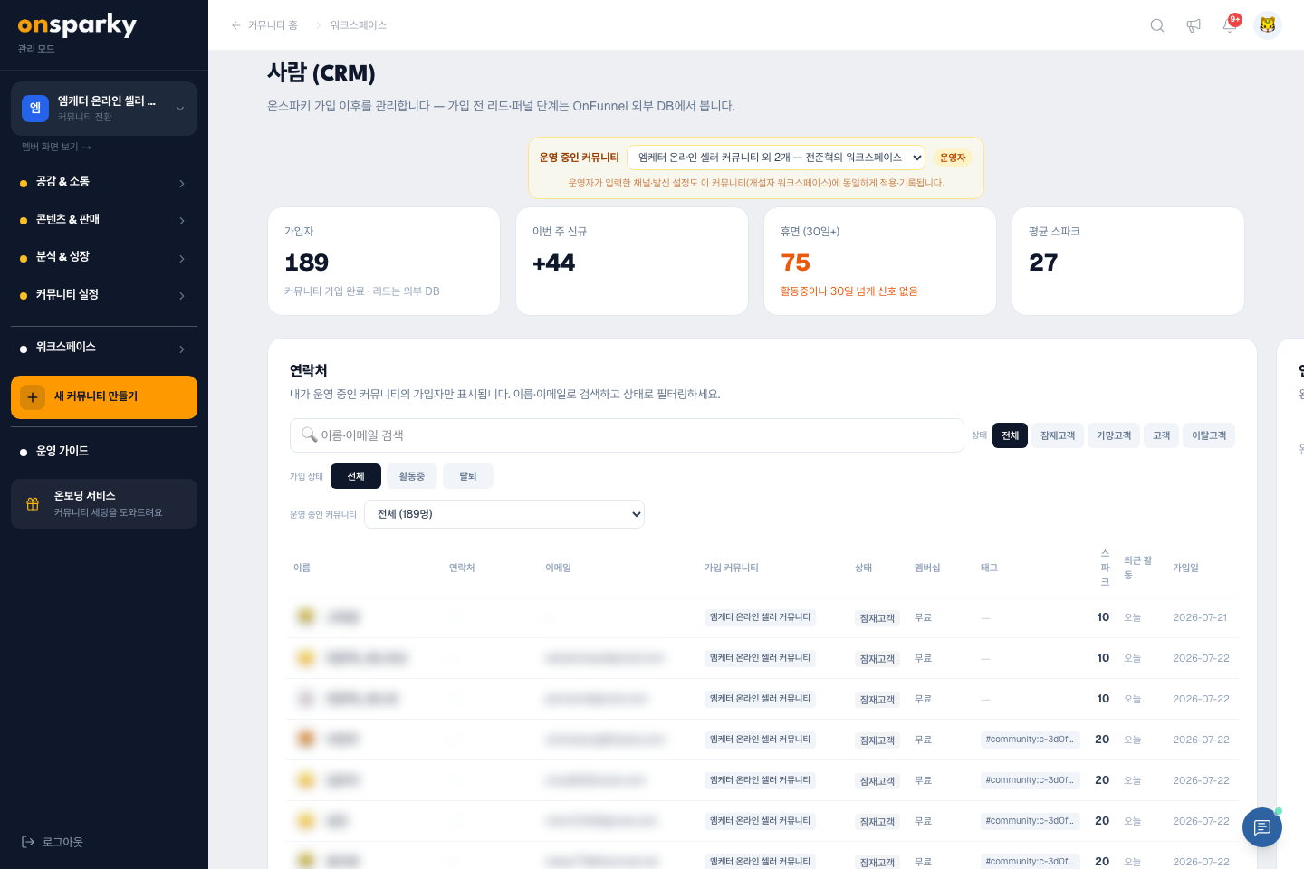 사람(CRM) — 가입자